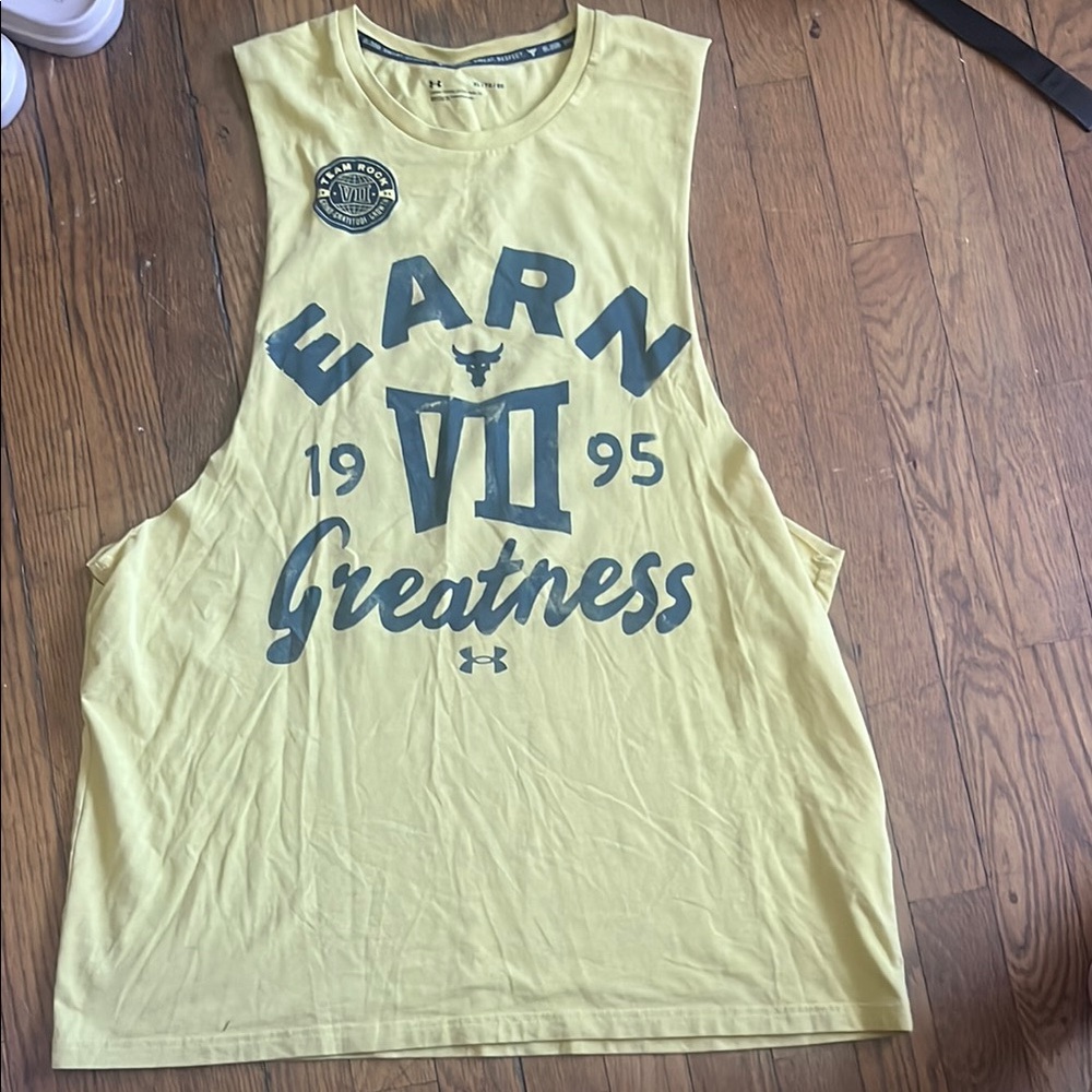 Under Armour Yellow Sleeveless Tee